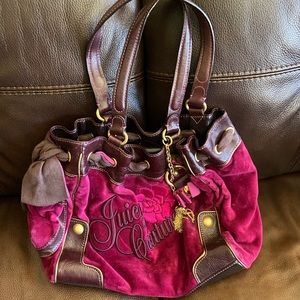 Juicy couture velour bag